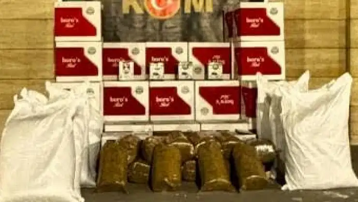 Van'da 1 milyon 220 bin lira değerinde makaron ve tütün ele geçirildi