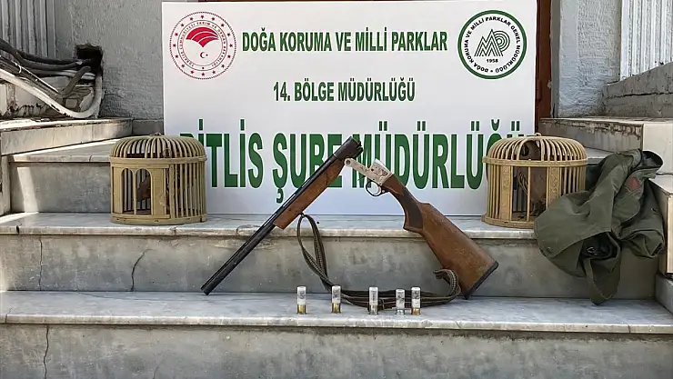 Bitlis'te keklik avlayan kişiye ceza yağdı