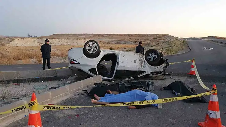 Erzurum'dan Kayseri'ye cenaze için gidiyorlardı : 4ölü, 2 yaralı