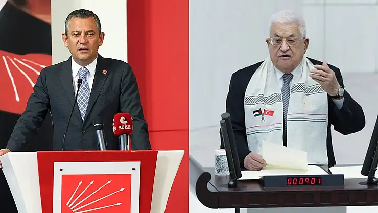 CHP Lideri Özel, Mahmud Abbas ile görüştü