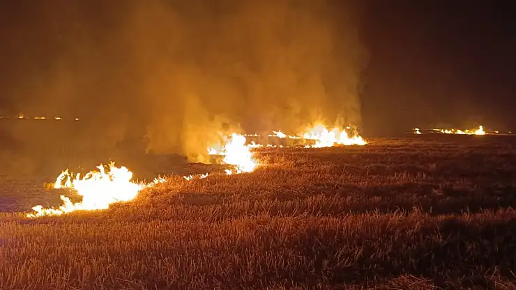 Ağrı'da 2 yangın geceyi sabaha çevirdi