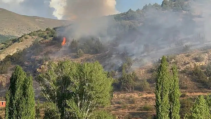 Erzurum'da korkutan yangın