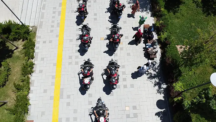 Erzurum motosikletli polislerle daha güvenli