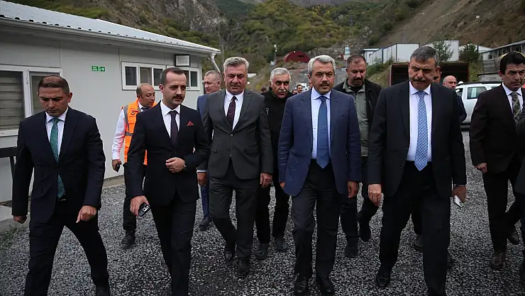 Erzurum Valisi Çitçi, Kırık Tüneli'ndeki çalışmaları inceledi