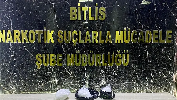 Bitlis'te durdurulan araçta uyuşturucu ele geçirildi