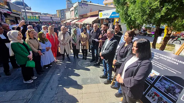 Iğdır'da Filistin'e yönelik saldırılar protesto edildi