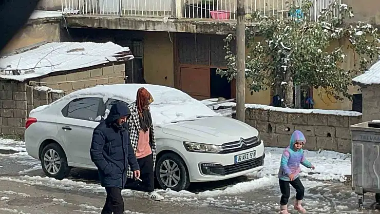 Tatvan'a da mevsimin ilk karı yağdı