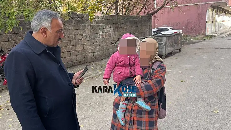 Ağrı'da Çöp Konteynerinde Yiyecek Arayan Kadın ve Çocuğu Bulundu