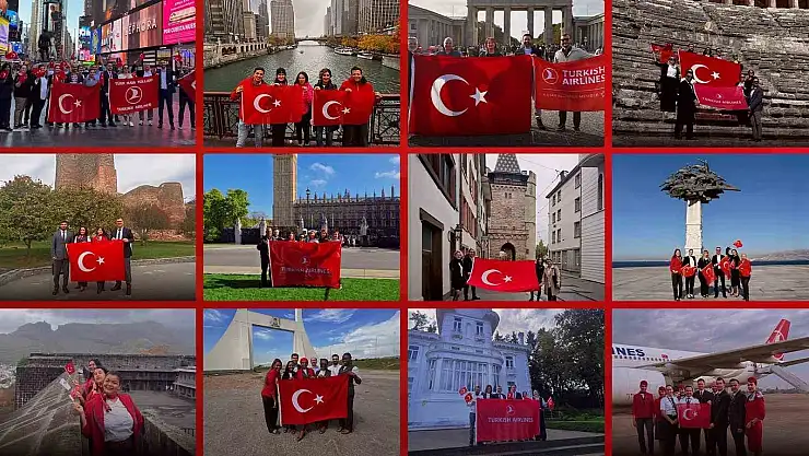 Türk Hava Yolları'ndan Cumhuriyet Bayramı kutlaması