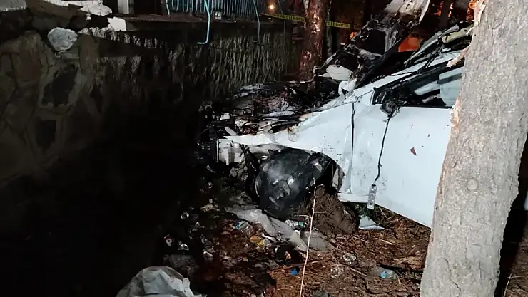 Erzurum'da hastane bahçesine düşen otomobildeki 3 kişi öldü