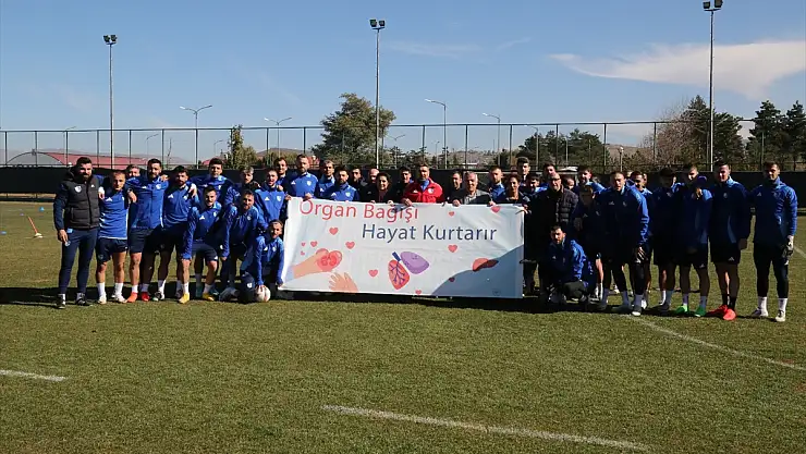 Erzurumsporlu futbolcular organ bağışına dikkati çekti