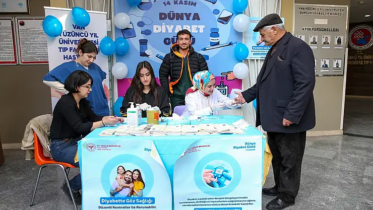 Van'da Dursun Odabaş Tıp Merkezi'nde diyabet standı