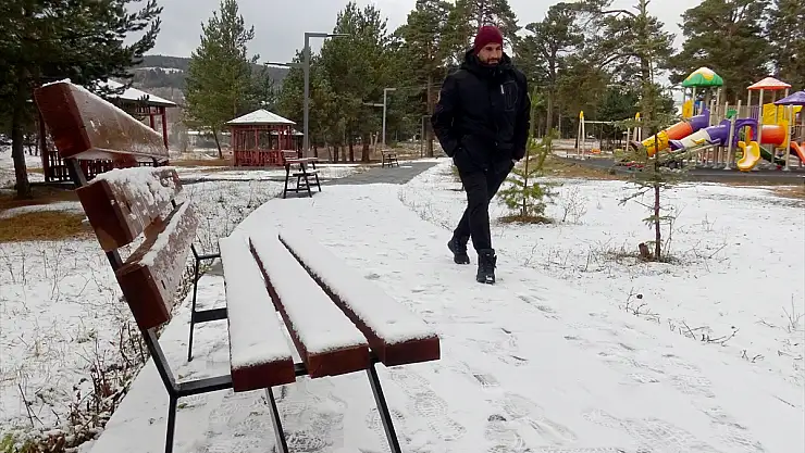Kars'ta kar ve sis etkili oldu