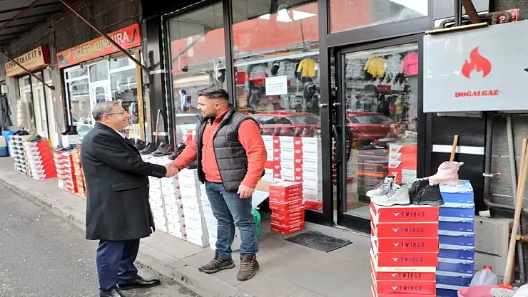 Kars Valisi'nden Esnaf Ziyareti