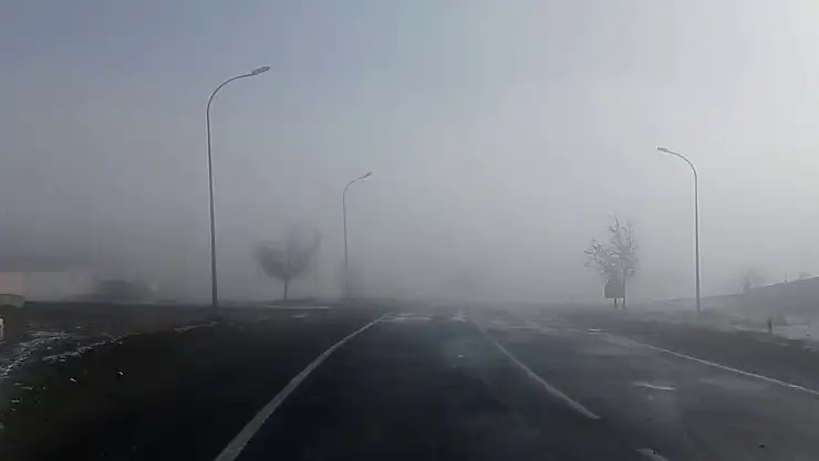 Erzurum Tekman'da Yoğun Sis