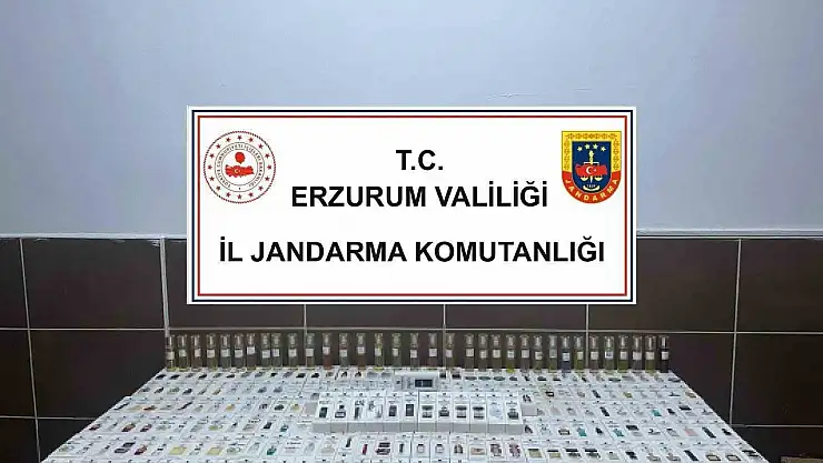 Erzurum'da 777 adet kaçak parfüm ele geçirildi