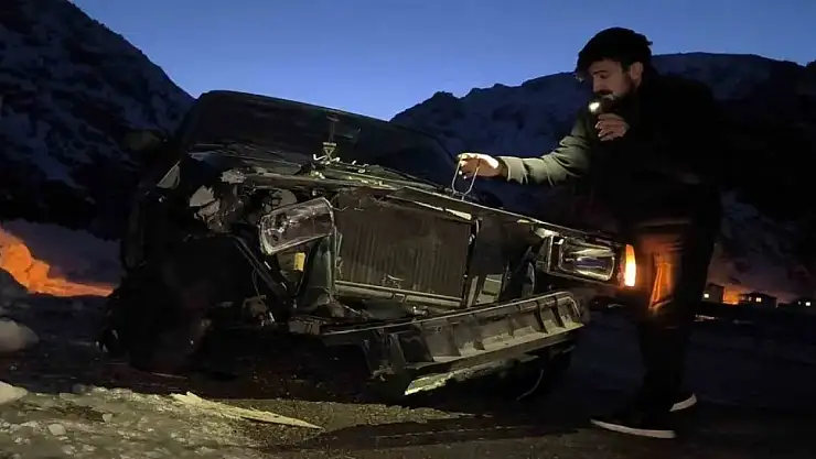 Erzurum-Artvin Yolunda Buzlanma Kazalara Neden Oldu