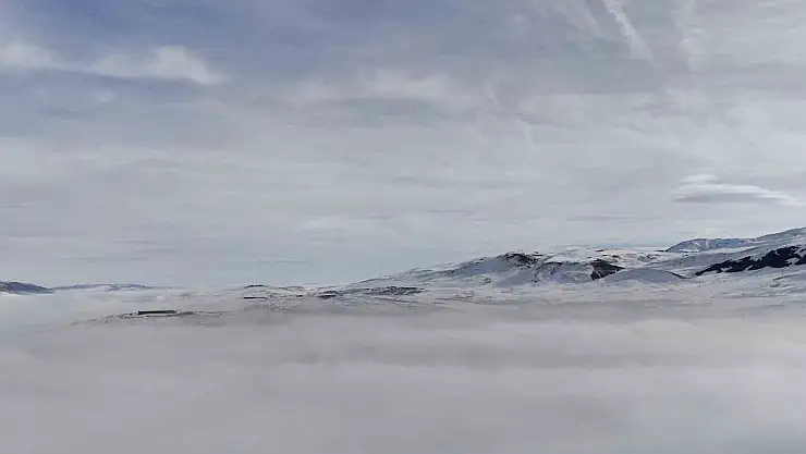 Erzurum'da sisler arasında masalsı bir yolculuk