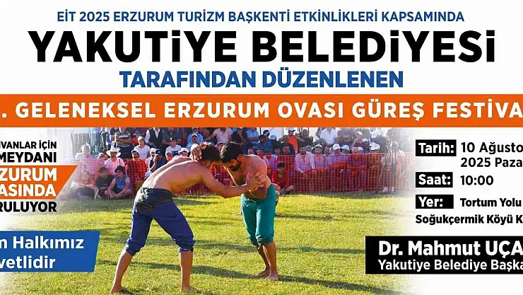 2. Geleneksel Erzurum Ovası Güreş Festivali İçin Geri Sayım Başladı