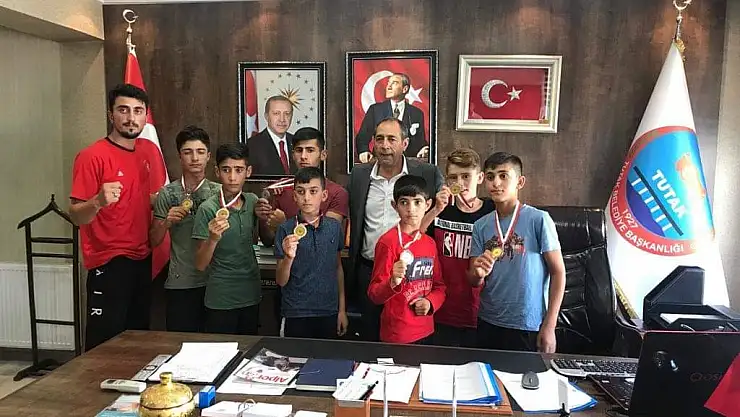 Şampiyonlardan Belediye Başkanı Duru'ya teşekkür ziyareti