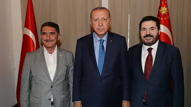 Cumhurbaşkanı Erdoğan Çelebi ve Sayan ile bir araya geldi