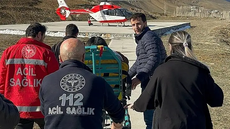 35 haftalık hamile kadın hava yoluyla Van'a nakledildi