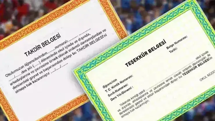 4. Sınıfta Takdir Teşekkür Var mı? 2025