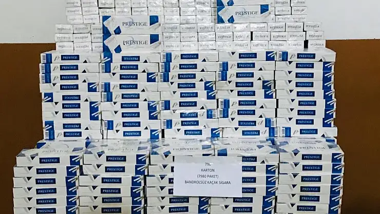 Ağrı'da çuvallar içinde kaçak sigara ele geçirildi