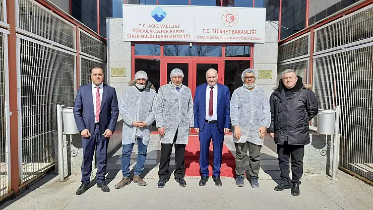 Gürbulak Sınır Kapısı'nda araçlar dezenfekte ediliyor