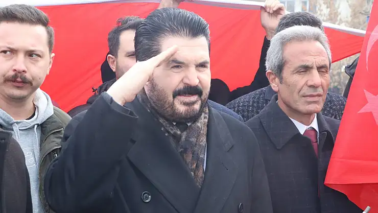 Ağrı İdlib şehitleri için yürüdü