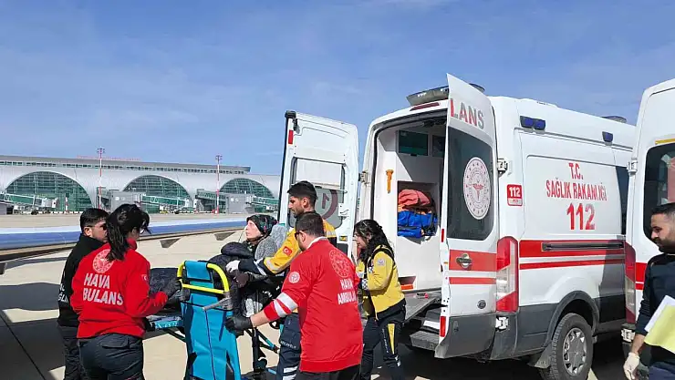 63 yaşındaki hasta Tatvan'dan uçak ambulansla Başkent'e taşındı