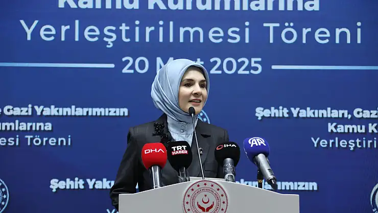 687 şehit yakını, gazi ve gazi yakını kamu kurumlarına atandı