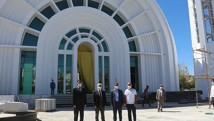 Müftü Topçu, Cami İnşaatında İncelemelerde Bulundu