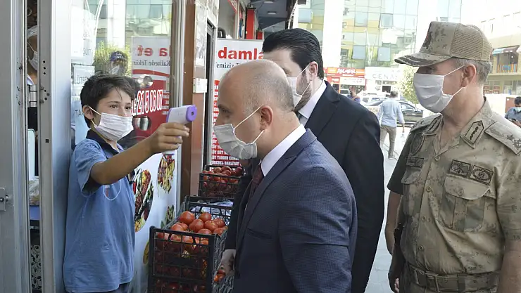Vali Varol, koronavirüs denetimlerine katıldı