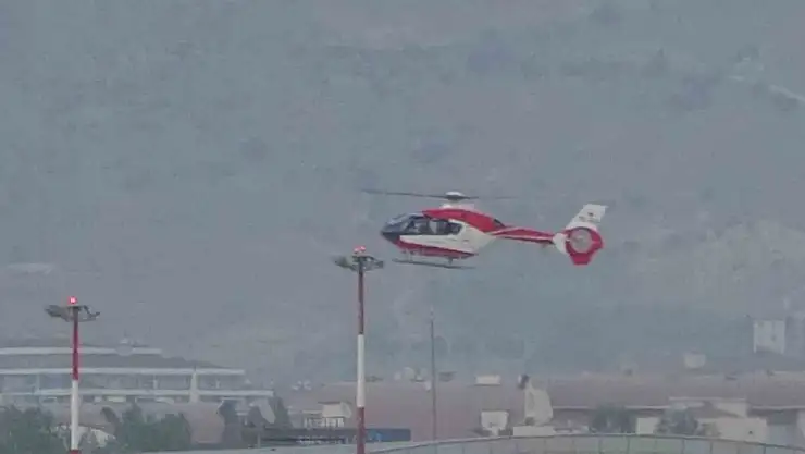 81 Yaşındaki Serebrovasküler Hastası, Helikopterle Van'a Nakledildi
