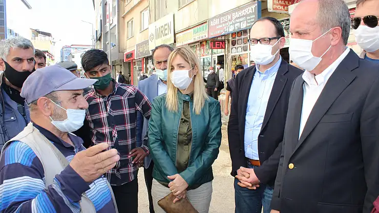 Muharrem İnce Ağrı'da esnafı ziyaret etti