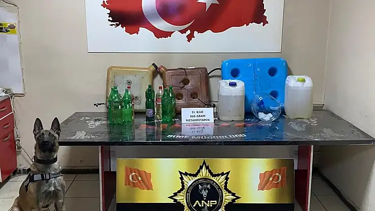 Ağrı'da 91 kilo 860 gram metamfetamin maddesi ele geçirildi