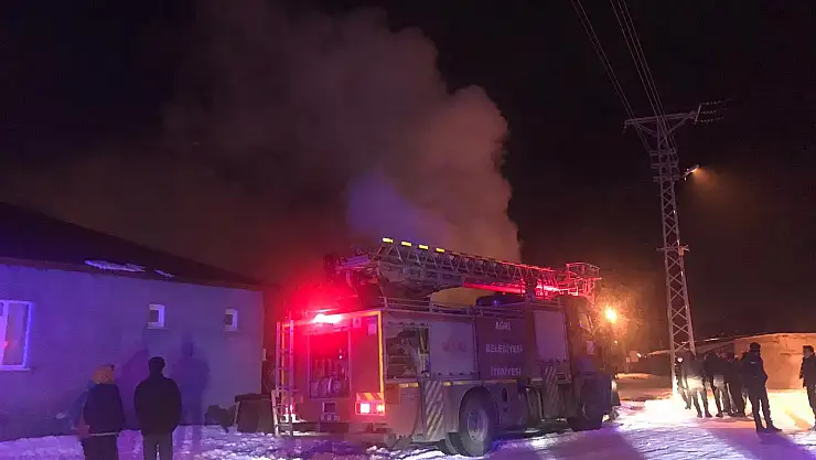 Odunlukta Çıkan Yangın Paniğe Neden Oldu