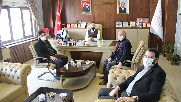 STK başkanlarından Milli Eğitim Müdürü Tekin'e ziyaret