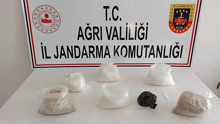 Ağrı'da piyasa değeri 1 milyon 259 bin lira olan metamfetamin maddesi ele geçirildi