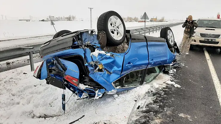 Ağrı'da trafik kazası: 1 yaralı