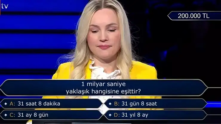 1 milyar saniye yaklaşık hangisine eşittir? 1 milyar saniye kaç dakika, kaç saat, kaç gündür, kaç aydır?
