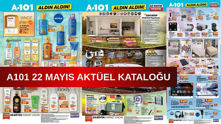 A101'e Yaz Geldi, Ama Bu Geliş Başka Bir Geliş! 22 Mayıs Kataloğuyla A101 Sınırları ZORLUYOR!