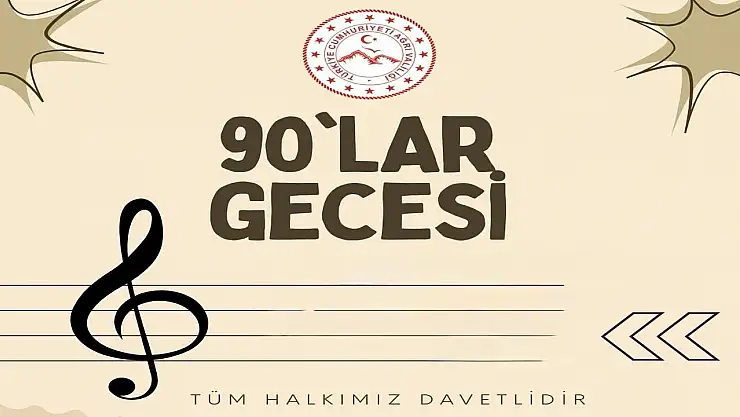 Ağrı'da 90'lar gecesi: Kültür Merkezi'nde nostalji rüzgarı esecek