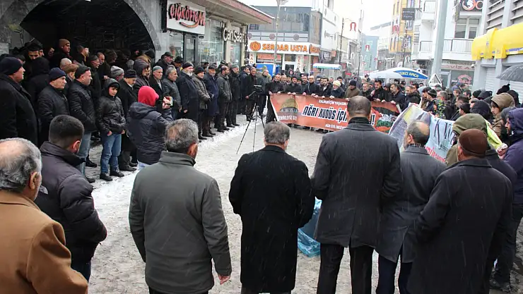 Ağrı'da Gazze'ye Yönelik İşgal Planına Tepki