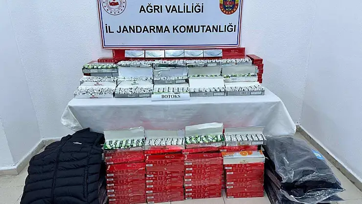 Ağrı'da huzur ve güven operasyonunda kaçak botox ve 53 göçmen yakalandı