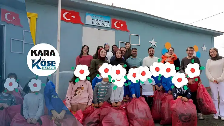 Ağrı'da köy okuluna taşınan 'Bir Mont Bir Bot Bir Bilgi' projesi minikleri sevindirdi