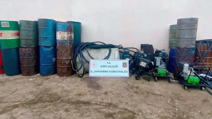 Ağrı'da litrelerce kaçak akaryakıt ele geçirildi