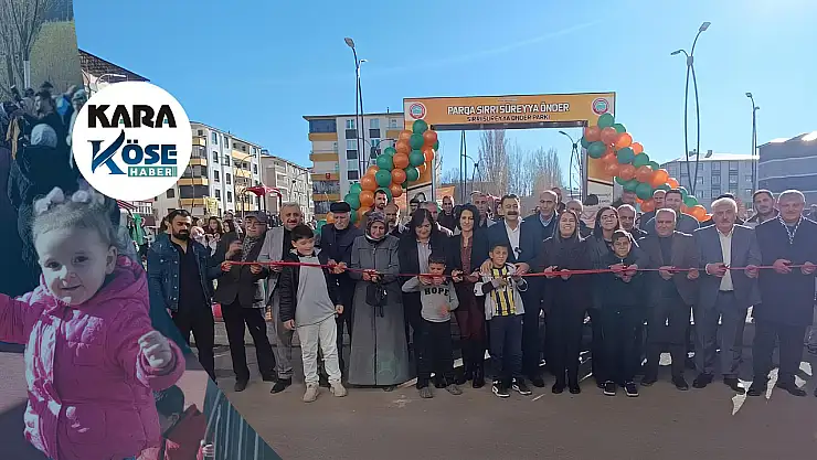 Ağrı'da Sırrı Süreyya Önder anısına park açıldı, çocukların sevinci açılışa renk kattı
