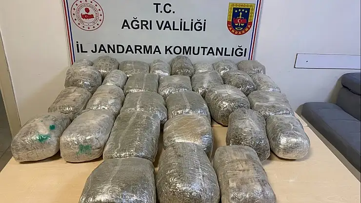 Ağrı'da uyuşturucu operasyonu: Jandarma 30 poşet esrar ele geçirdi